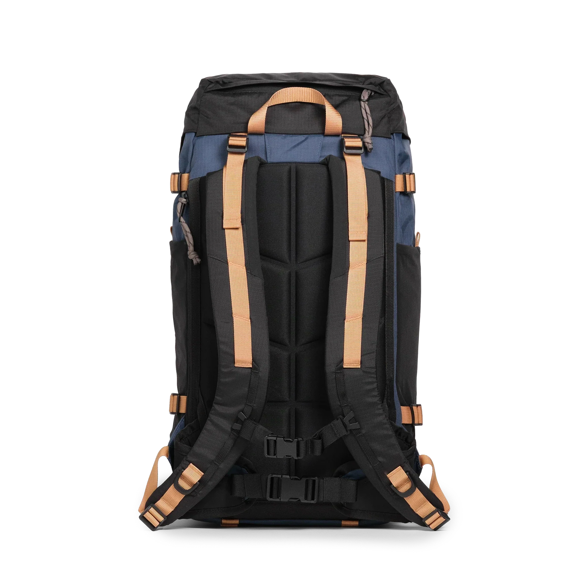 Back View of Topo Designs Rover Trail Pack 22L in "Bone White / Pond Blue"