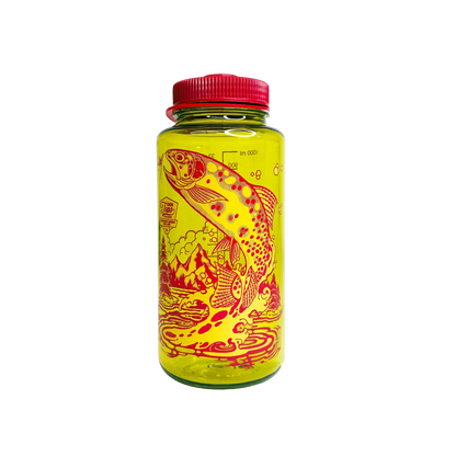 Topo Designs x CCH x Pine Printshop Nalgene Water Bottle in "Endive"