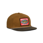 Front quarter shot of Topo Designs x CCH x Pine Printshop Rope Cap in "Stuttgart"