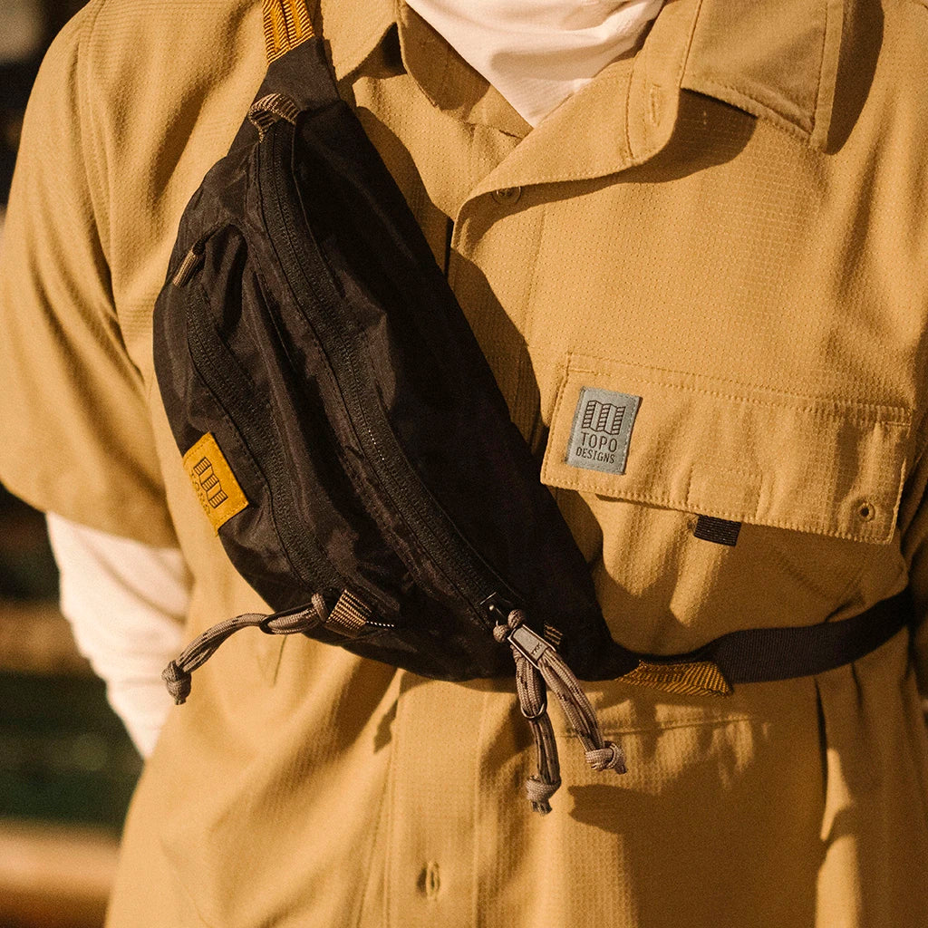 Lookbook On Model Shot of Mountain Waist Pack
