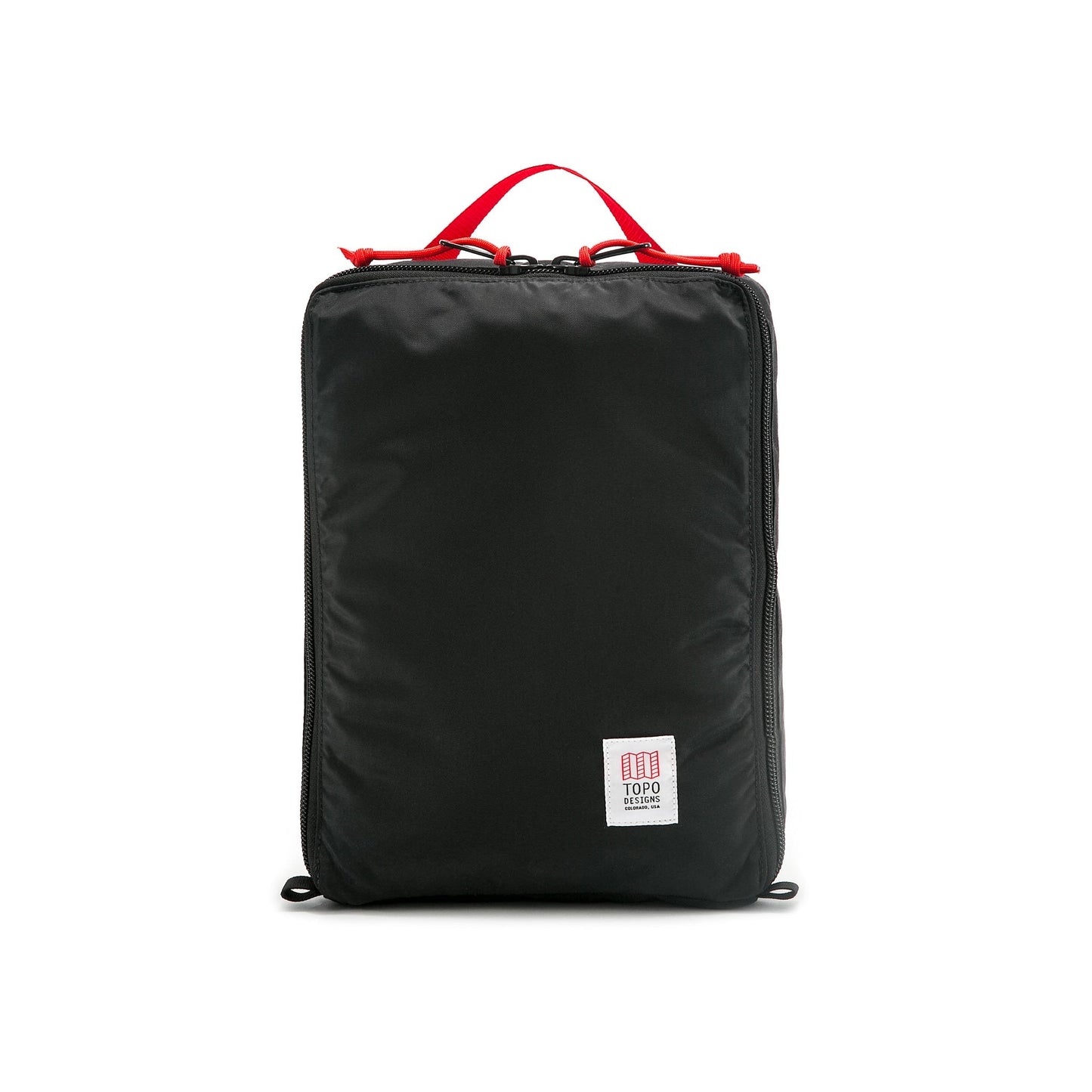 Topo Designs Pack Bag 10L travel packing cube in "Black".
