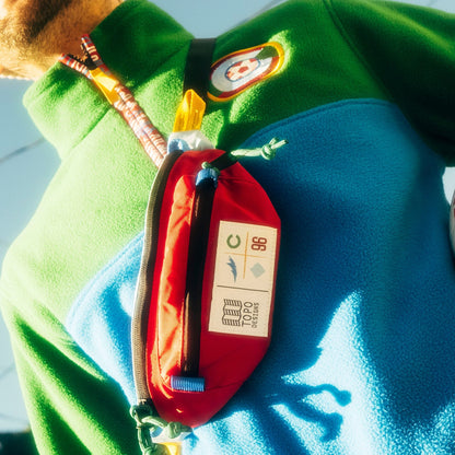 General lifestyle shot of Topo Designs x Colorado Rapids Vista 1/4 Zip Fleece