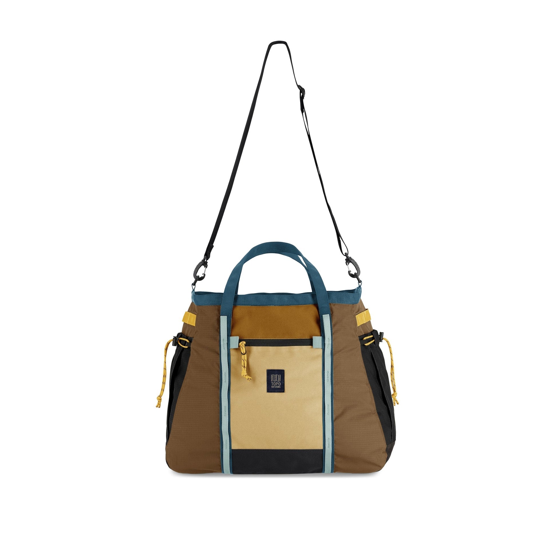 Front View of Topo Designs Mountain Gear Bag in "Desert Palm / Sahara"
