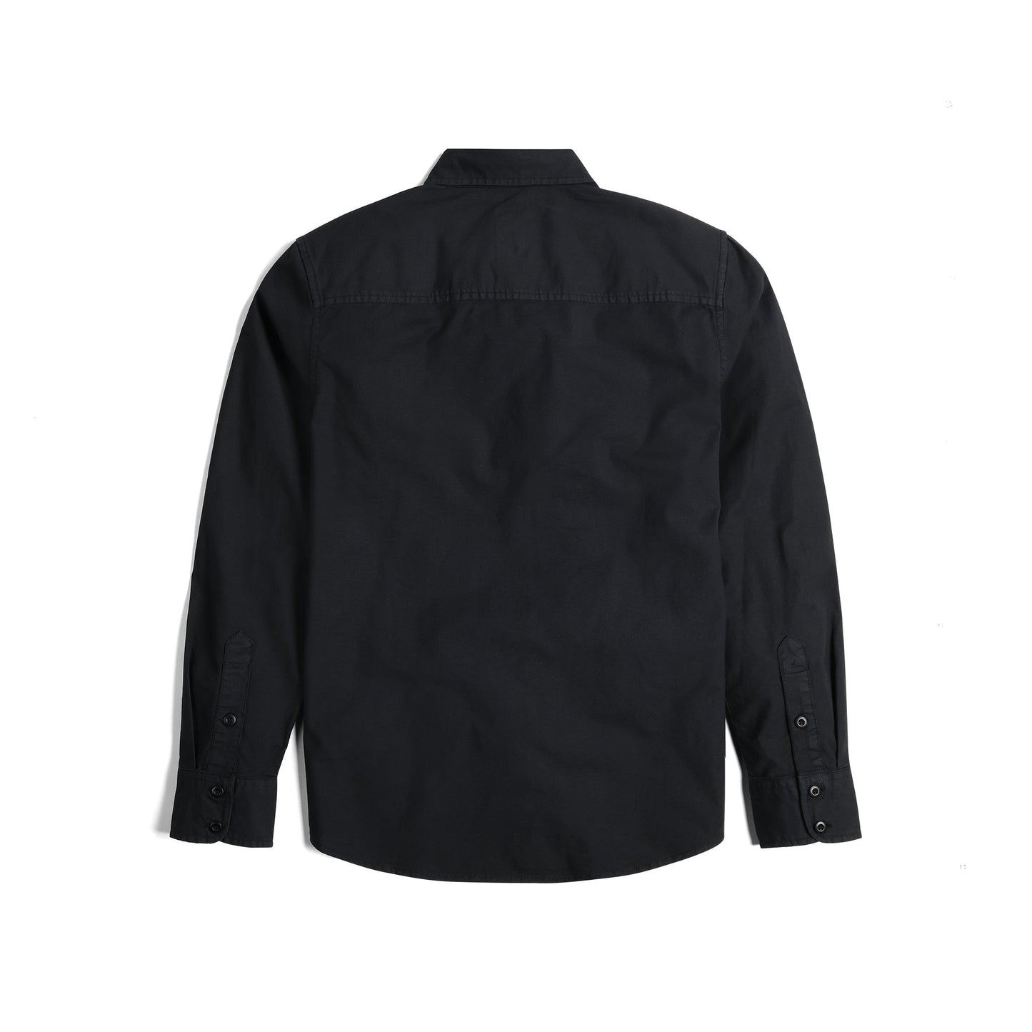 Back View of Topo Designs Dirt Desert Shirt - Men's in "Black"