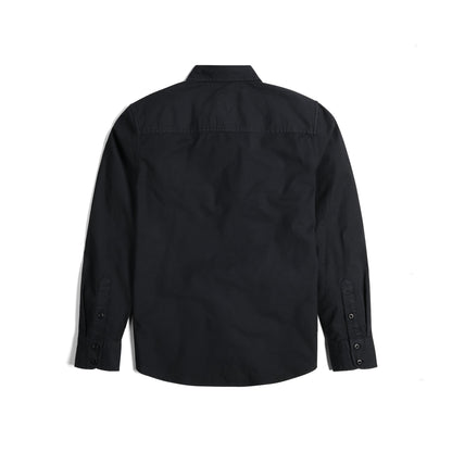Back View of Topo Designs Dirt Desert Shirt - Men's in "Black"