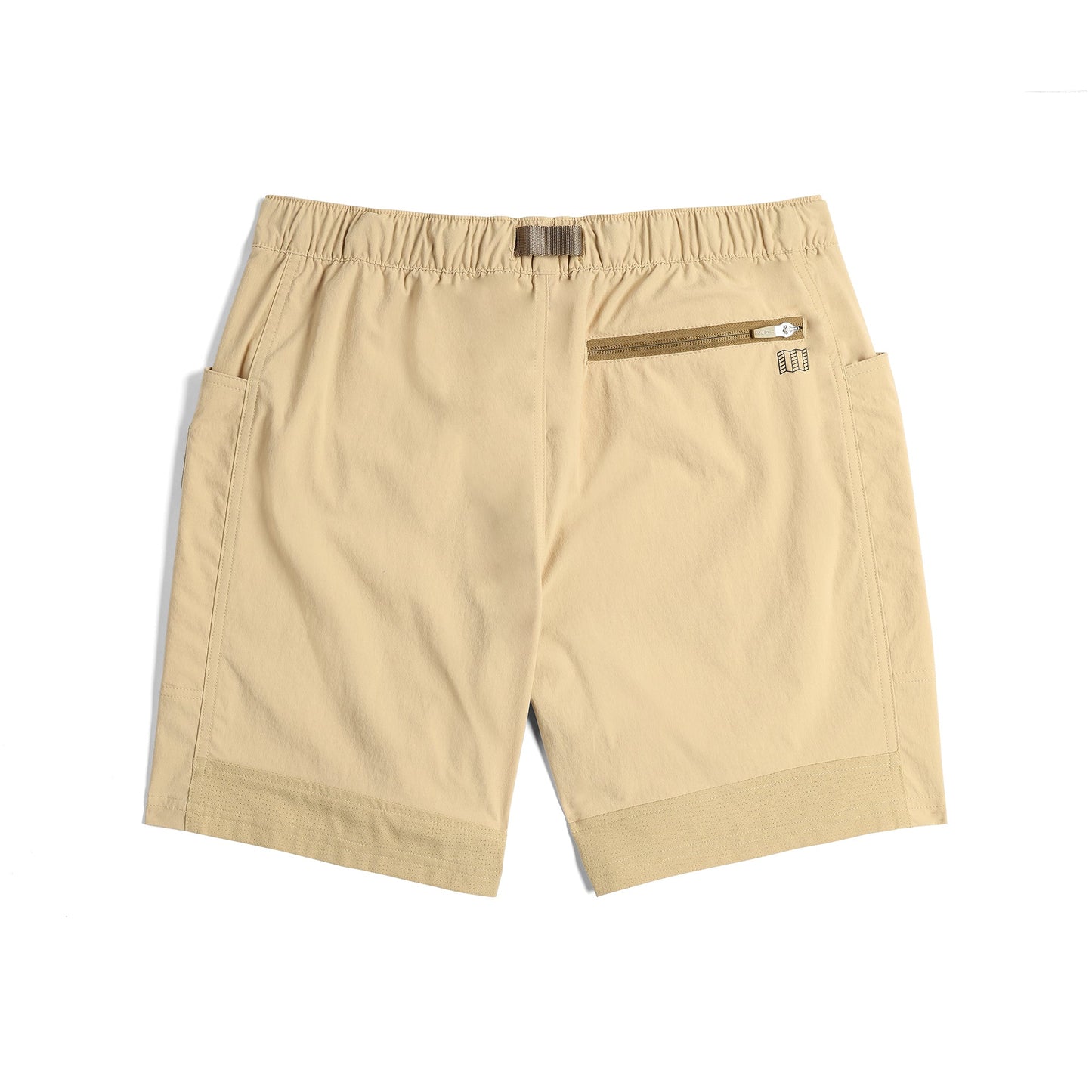 Back View of Topo Designs Retro River Shorts - Men's in "Sahara"