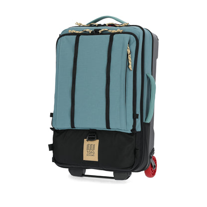 Front View of Topo Designs Global Travel Bag Roller in "Sea Pine"