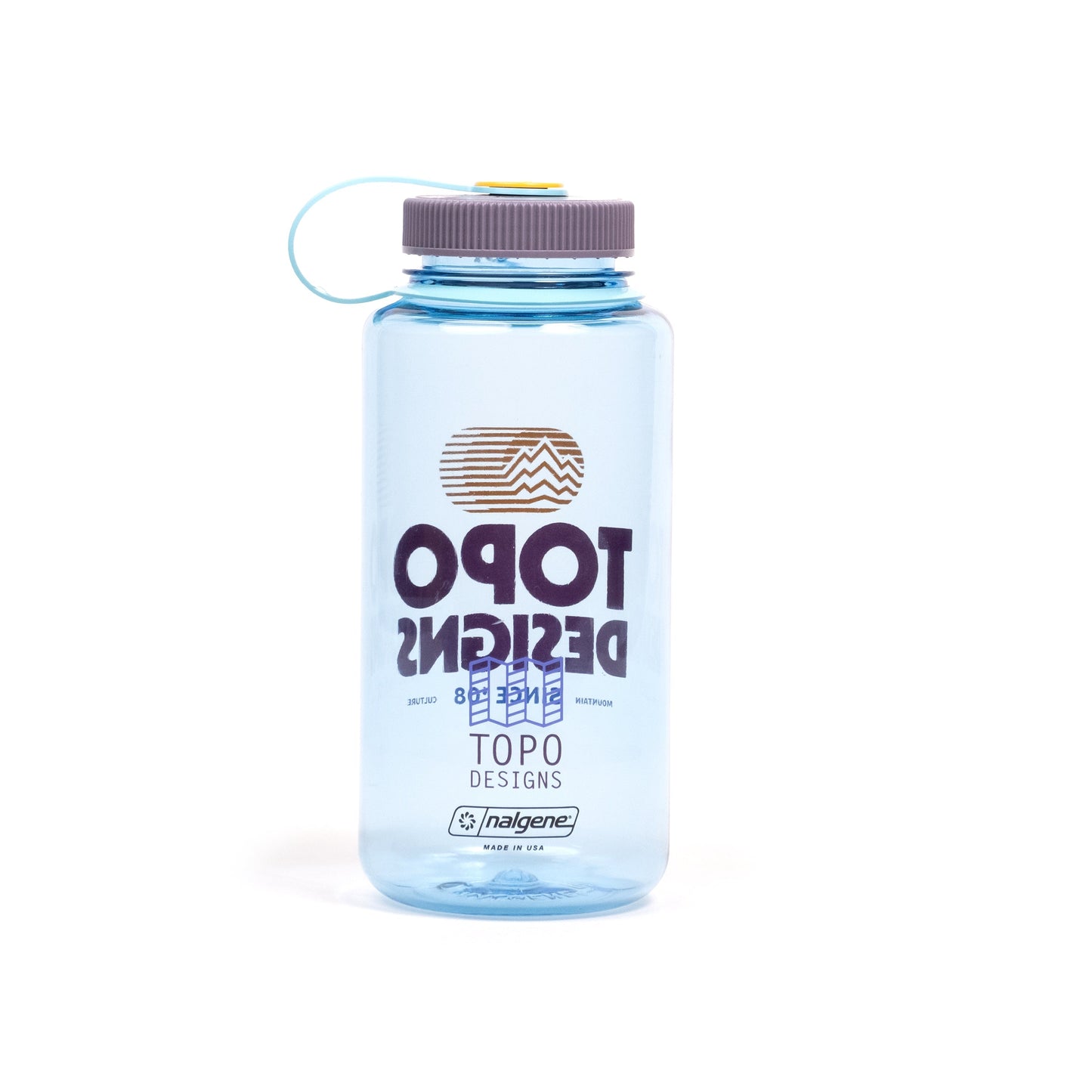 Topo Designs Nalgene 32 oz Wide Mouth Water Bottle in "Retro Logo"