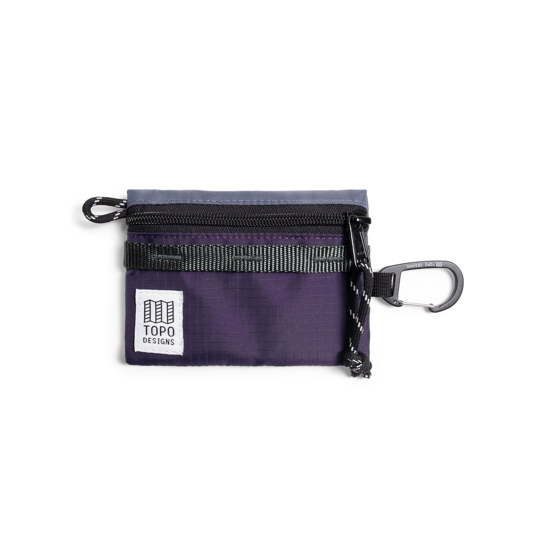 Front View of Topo Designs Accessory Bag - Mountain in "Nightshade / Slate"