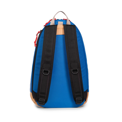 Back view of Topo Designs Classic Teardrop Backpack in "Classic Blue"