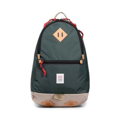 Front view of Topo Designs Classic Teardrop Backpack in "Forest"