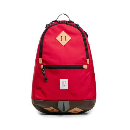 Front view of Topo Designs Classic Teardrop Backpack in "Salsa"