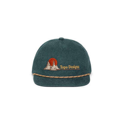 Front white background image of Corduroy Trucker Hat - Oasis in "Forest"