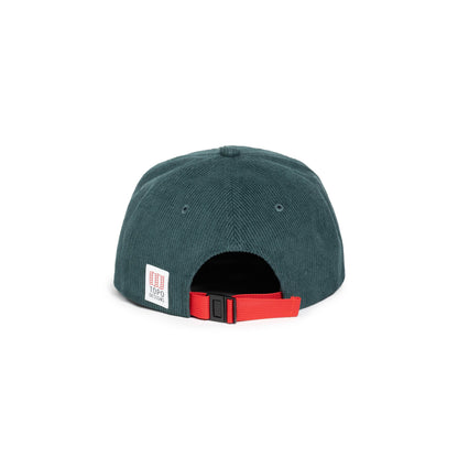 Back white background image of Corduroy Trucker Hat - Oasis in "Forest"