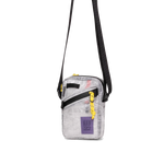Front quarter angle image of Dyneema® Mini Shoulder Bag in "White"