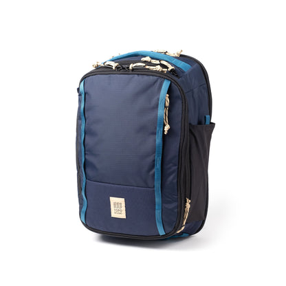 Front View of Topo Designs Global Travel Backpack in "Navy / Sahara"