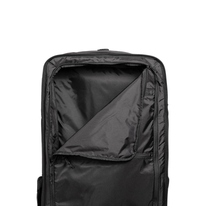 General interior shot of Topo Designs Global Travel Bag 40L in "Black / Black"