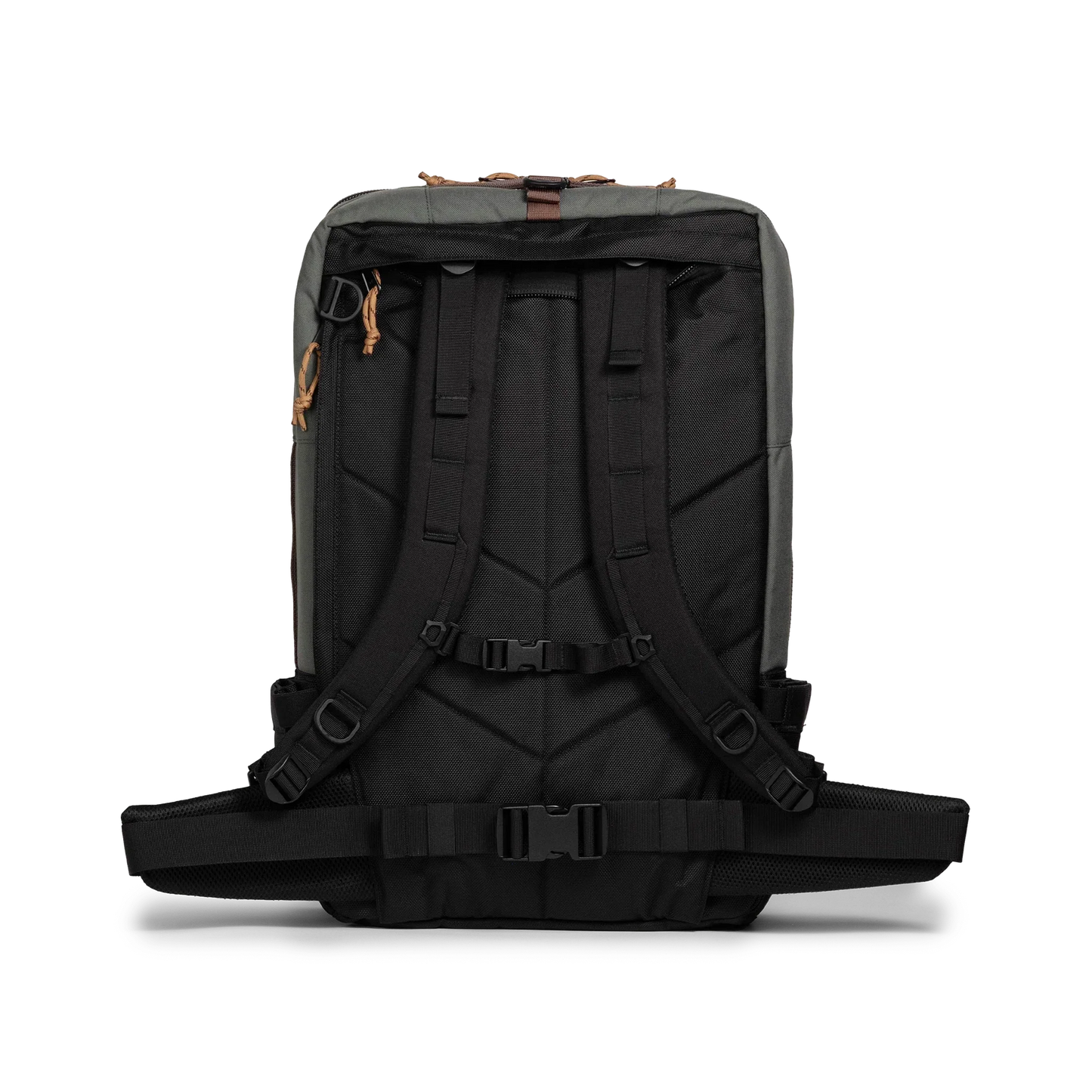 Back view of Topo Designs Global Travel Bag 40L in "Woodland / Forest"