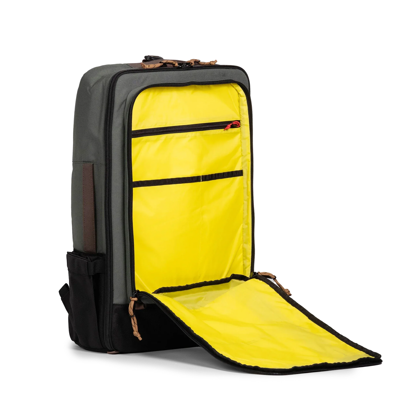Interior shot of Global Travel Bag 40L in "Woodland / Forest"