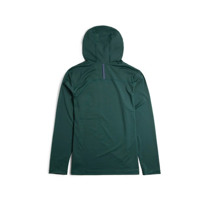 Back View of Topo Designs Sun Hoodie - Men's in "Dark Pine"