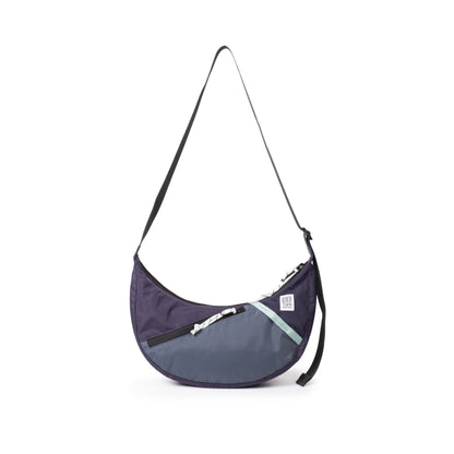 Front View of Topo Designs Moonlight Crossbody Bag in "Nightshade / Slate"