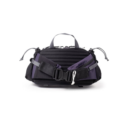 Back View of Topo Designs Mountain Hydro Hip Pack in "Nightshade / Slate"