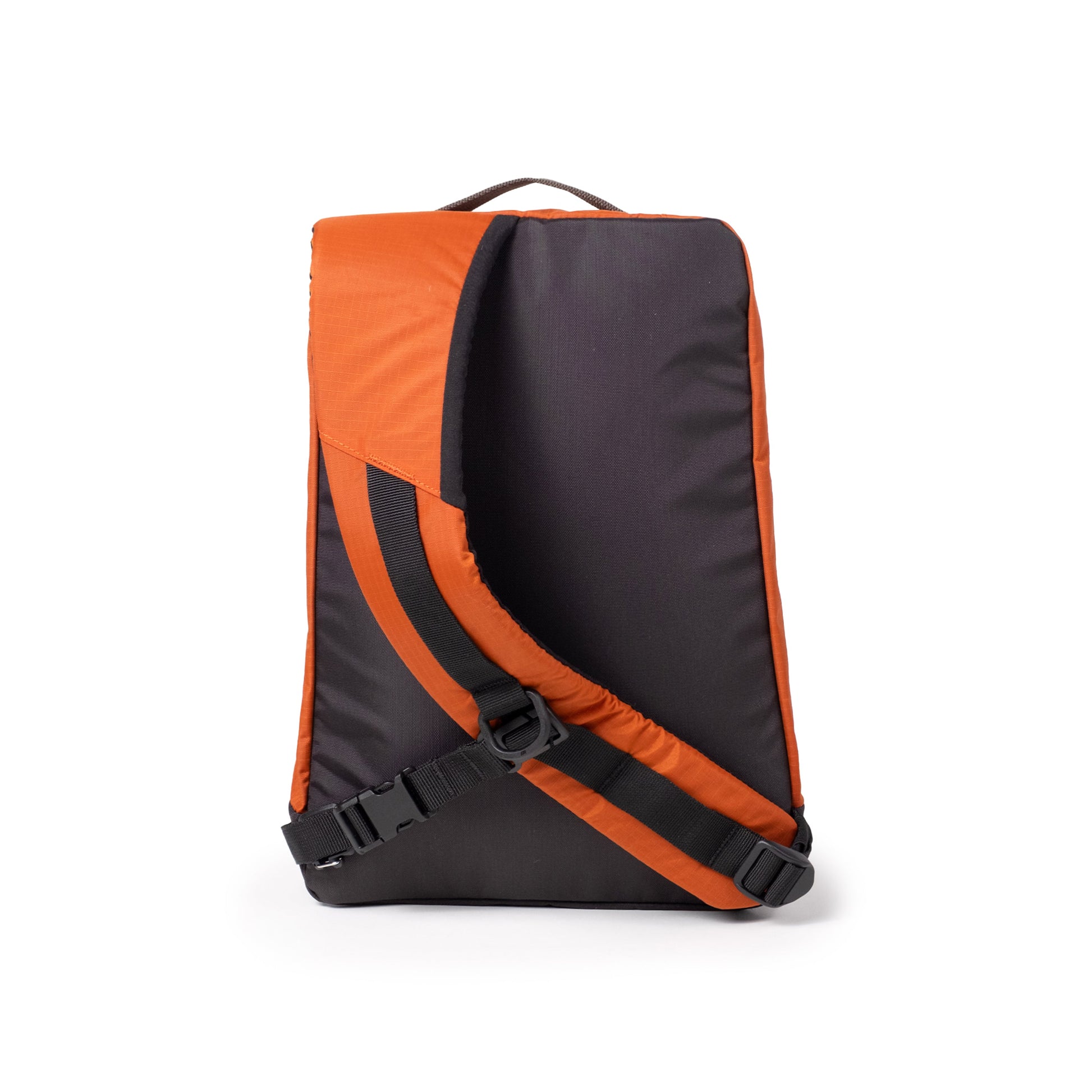 Back View of Topo Designs Mountain Sling Bag in "Woodland / Terracotta"