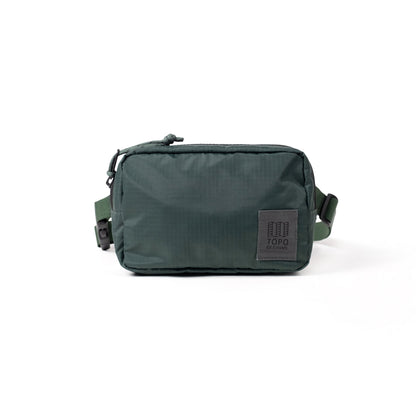 Front View of Topo Designs Ripstop Belt Bag in "Forest"