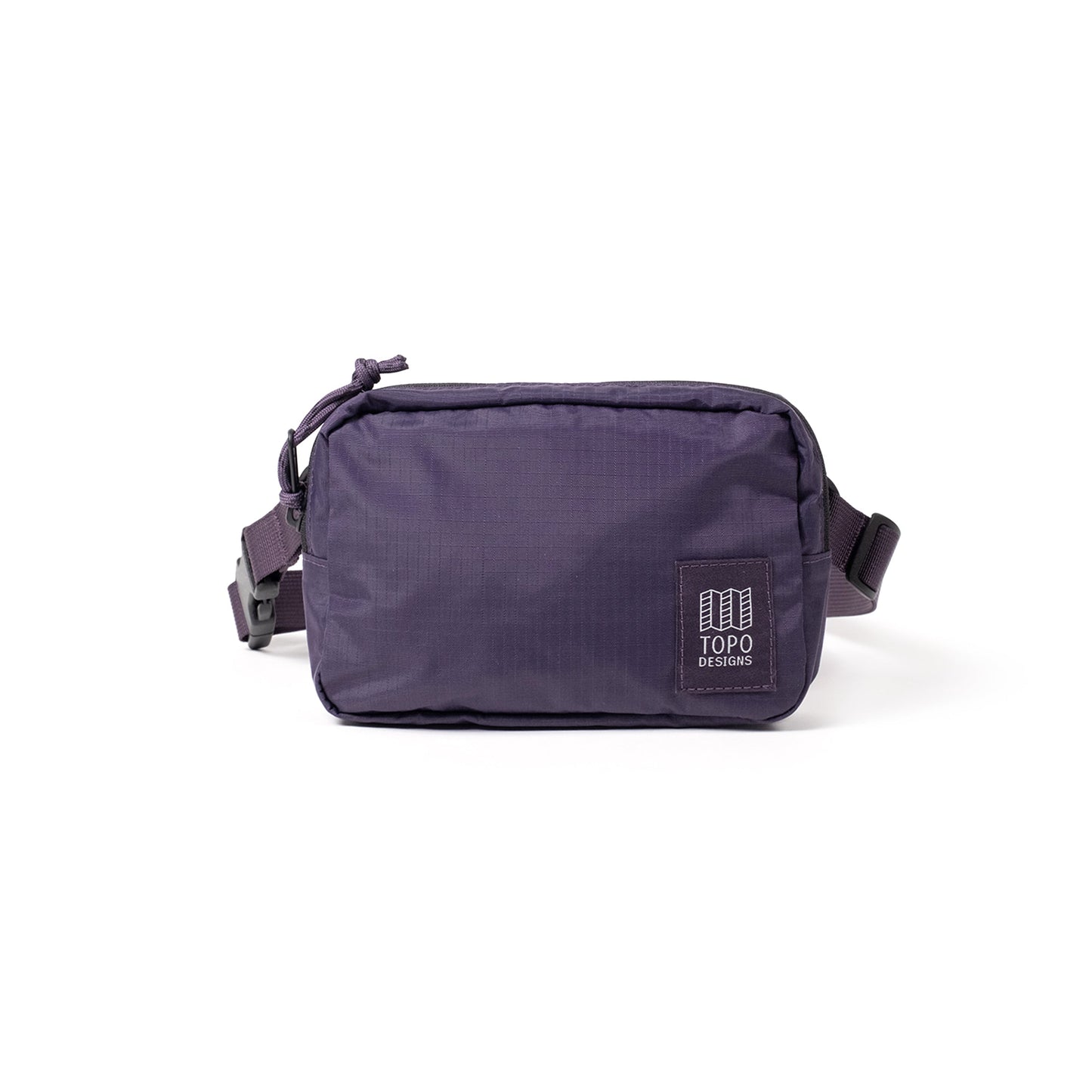 Front View of Topo Designs Ripstop Belt Bag in "Nightshade"