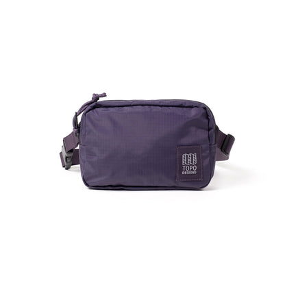 Front View of Topo Designs Ripstop Belt Bag in "Nightshade"