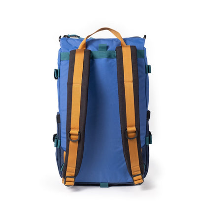 Back View of Topo Designs Rover Pack Classic in "Cobalt / Midnight"