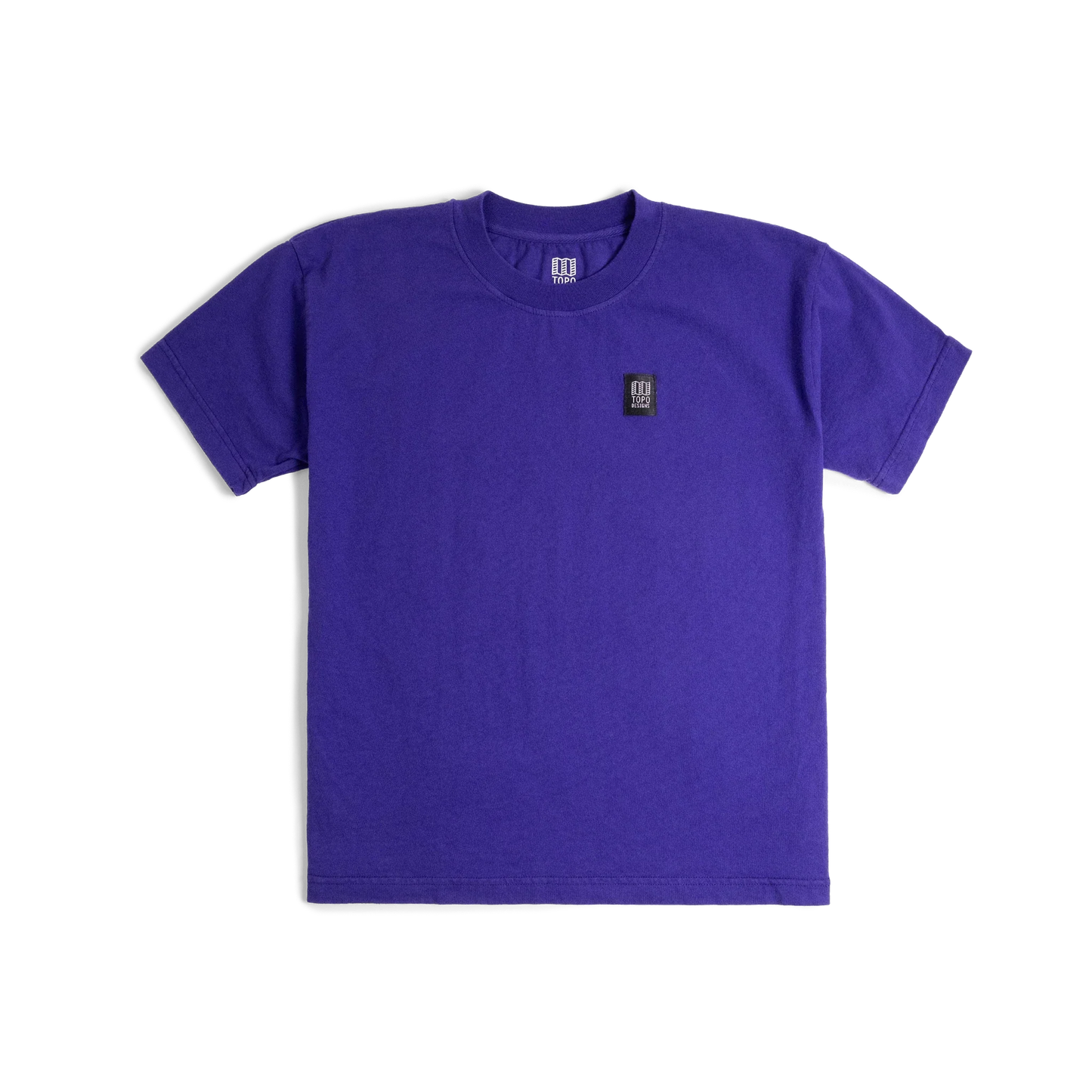 Front image of Topo Designs x Soft Goods Label Tee in "Jelly"