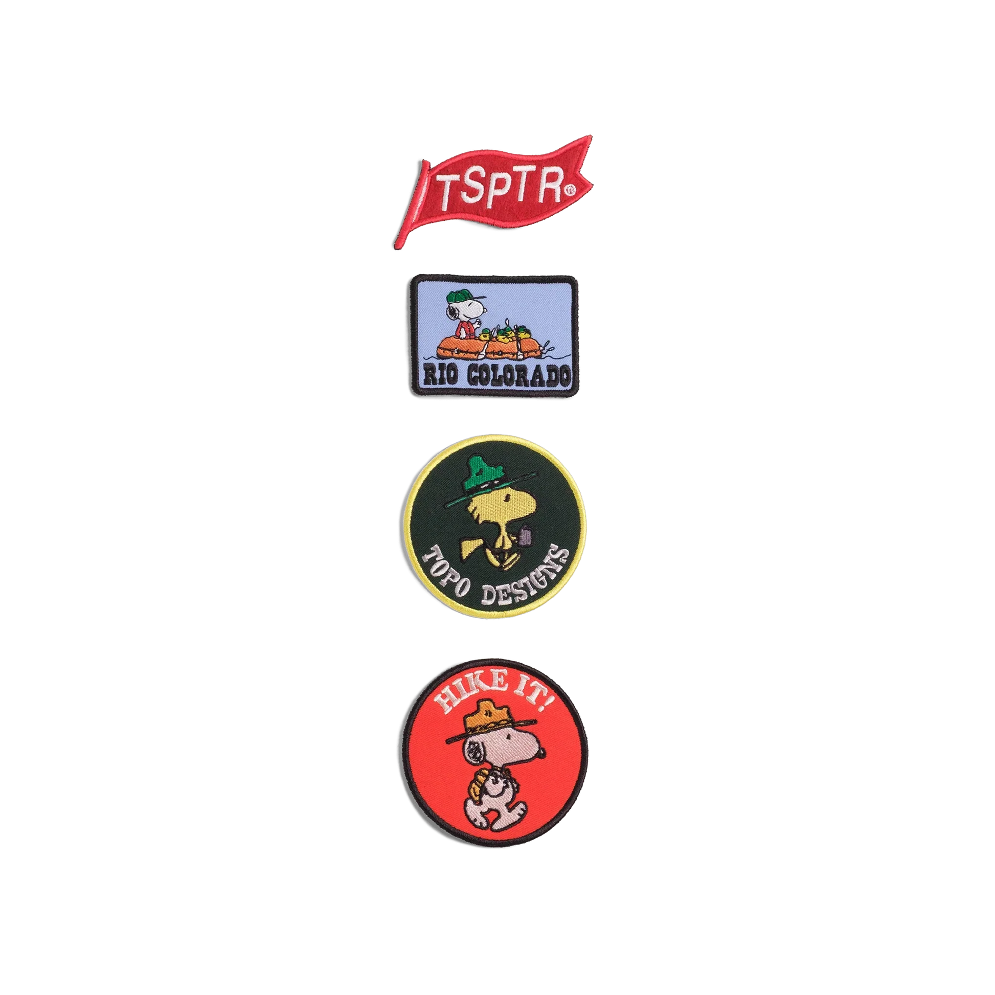 General image of Topo Designs x TSPTR Patch Set in the "Peanuts" variant