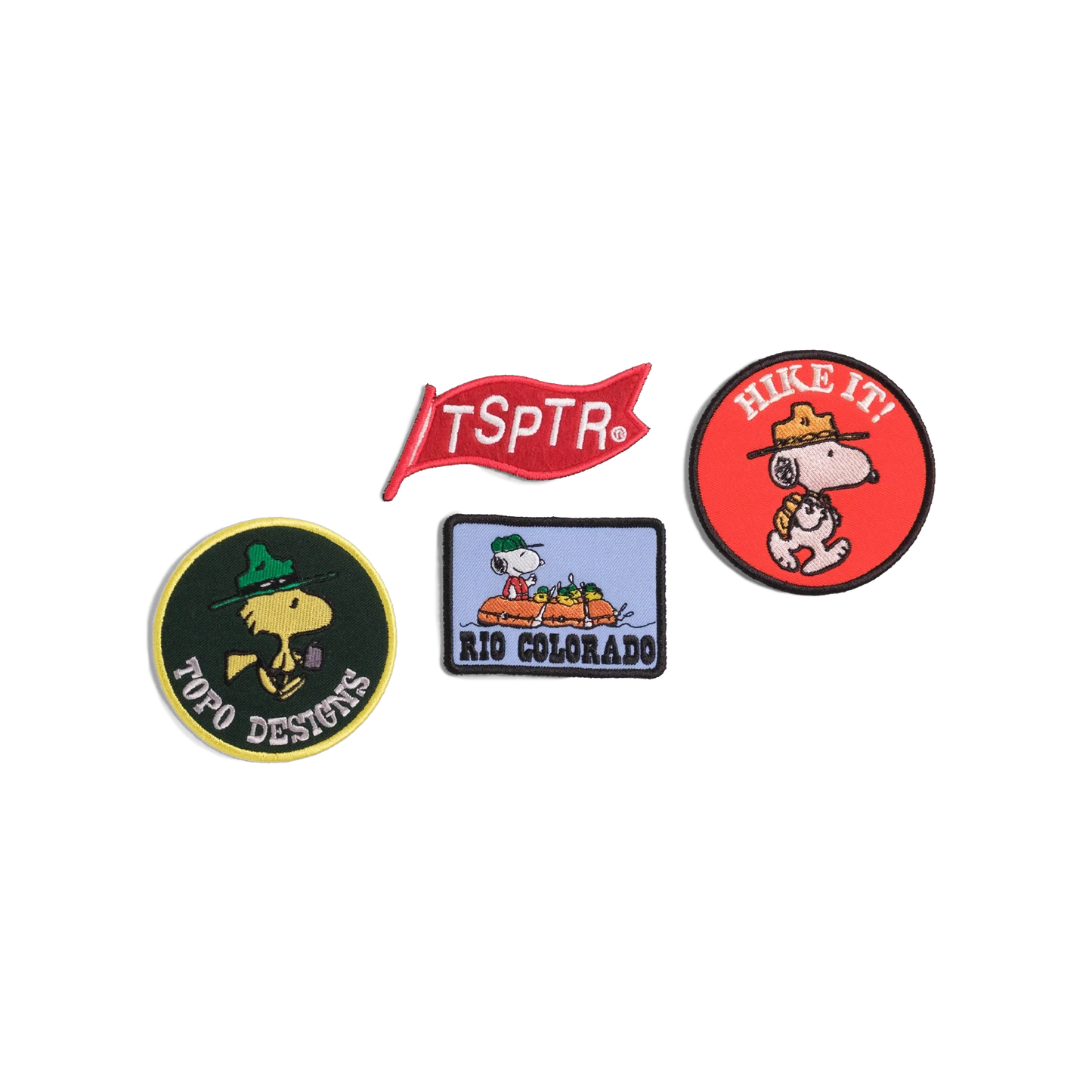General image of Topo Designs x TSPTR Patch Set in the "Peanuts" variant