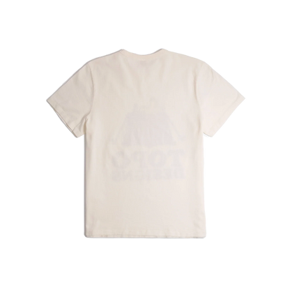 General back image of Topo Designs x TSPTR Tent Tee in "White"