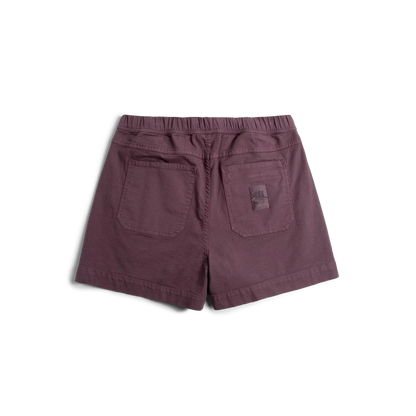 Back View of Topo Designs Dirt Shorts - Women's in "Huckleberry"