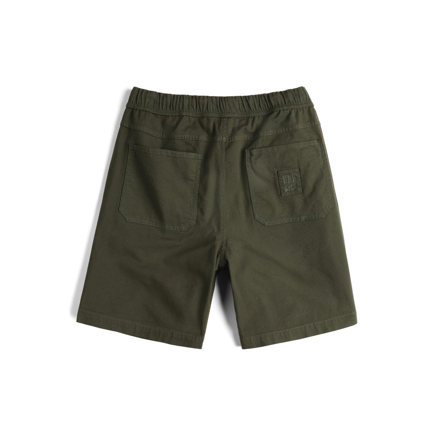 Back View of Topo Designs Dirt Shorts - Men's in "Beetle"