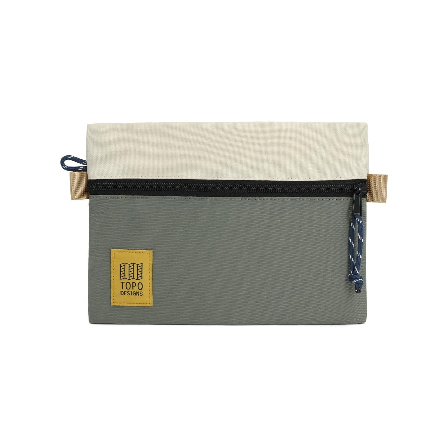 Topo Designs Accessory Bag "Medium" in "Bone White / Beetle"