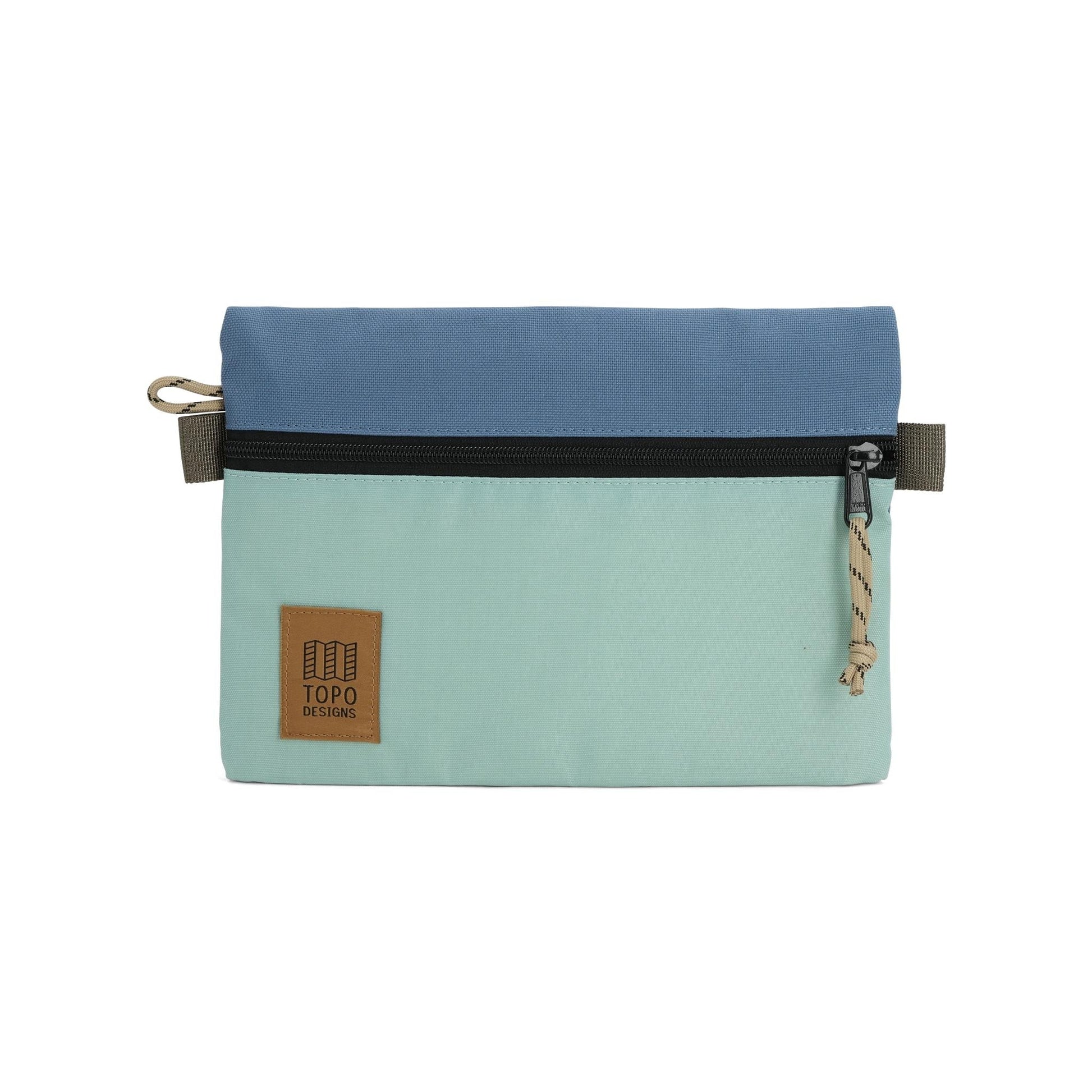 Topo Designs Accessory Bag "Medium" in "Stone Blue / Ash Green"