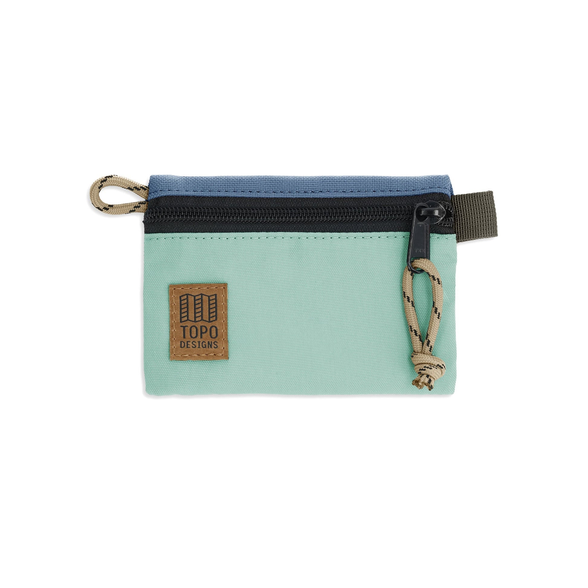 Topo Designs Accessory Bag "Micro" in "Stone Blue / Ash Green"