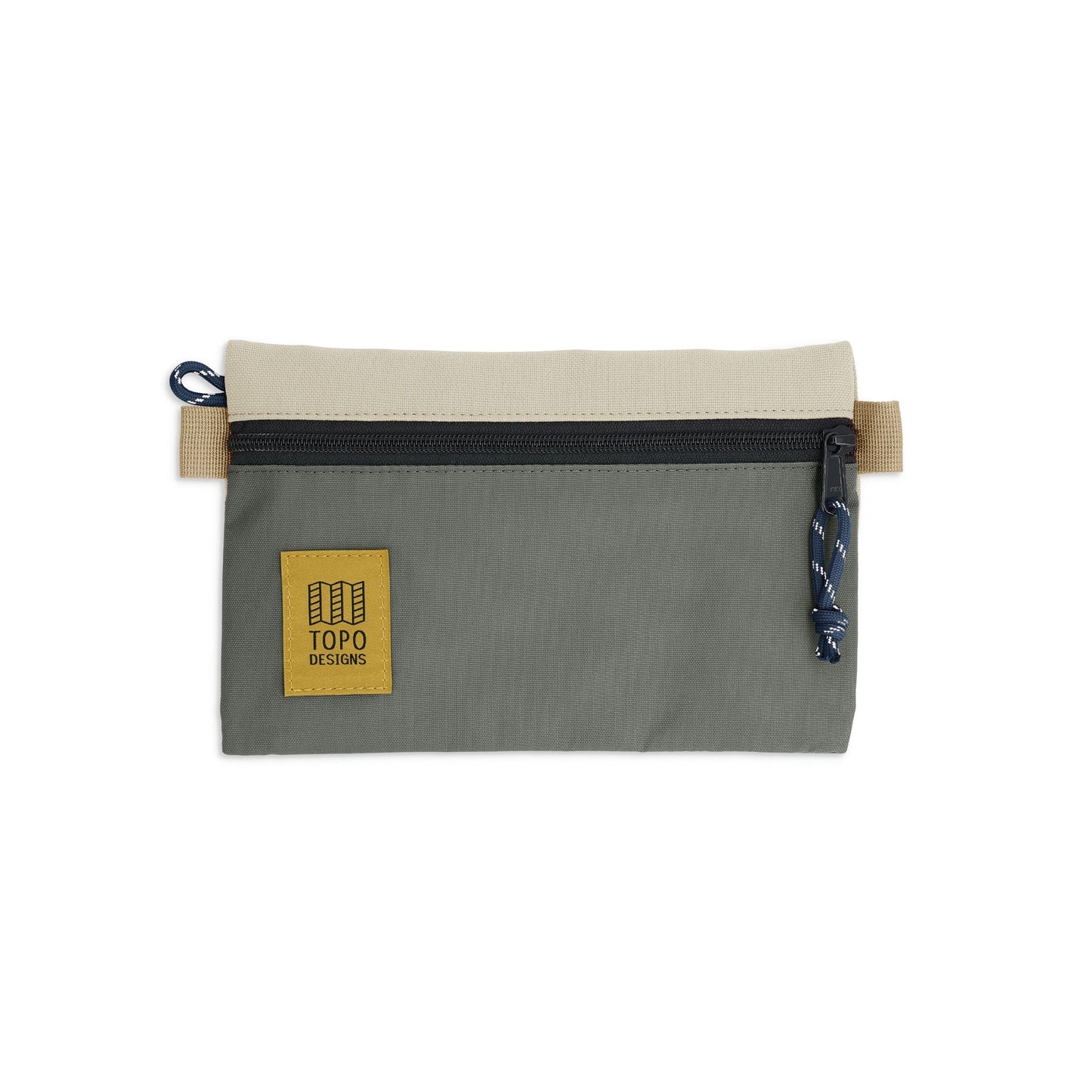 Topo Designs Accessory Bag "Small" in "Bone White / Beetle"