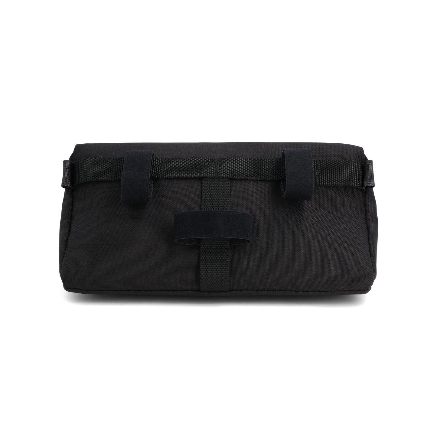 Back View of Topo Designs Bike Bag in "Black / Neutral"