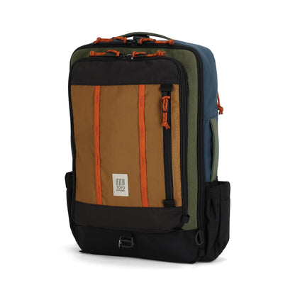 Front View of Topo Designs Global Travel Bag 30L in "Olive / Dark Khaki"