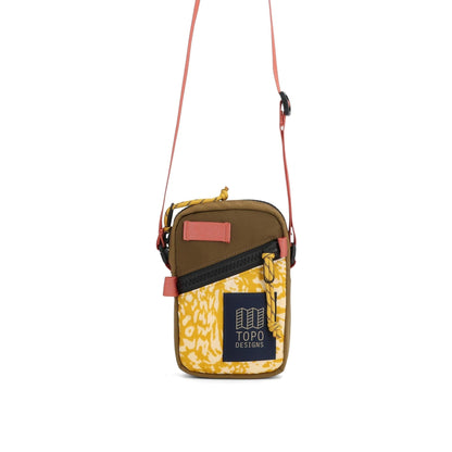 Front View of Topo Designs Mini Shoulder Bag in "Desert Palm / Riptide"