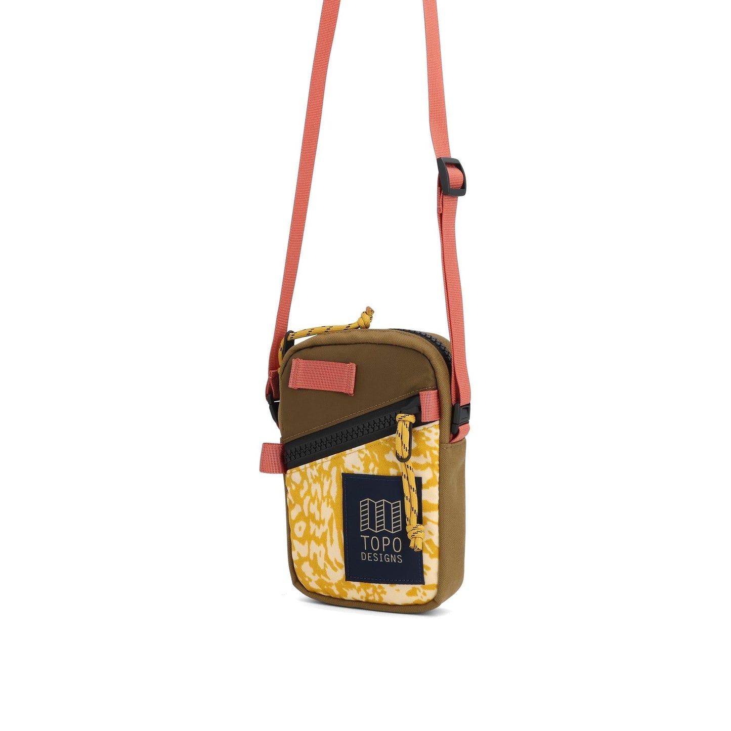 Front View of Topo Designs Mini Shoulder Bag in "Desert Palm / Riptide"