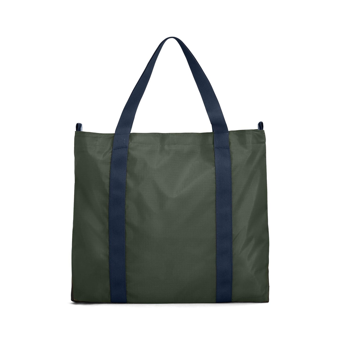 Back View of Topo Designs Mountain Essential Tote in "Beetle / Midnight"