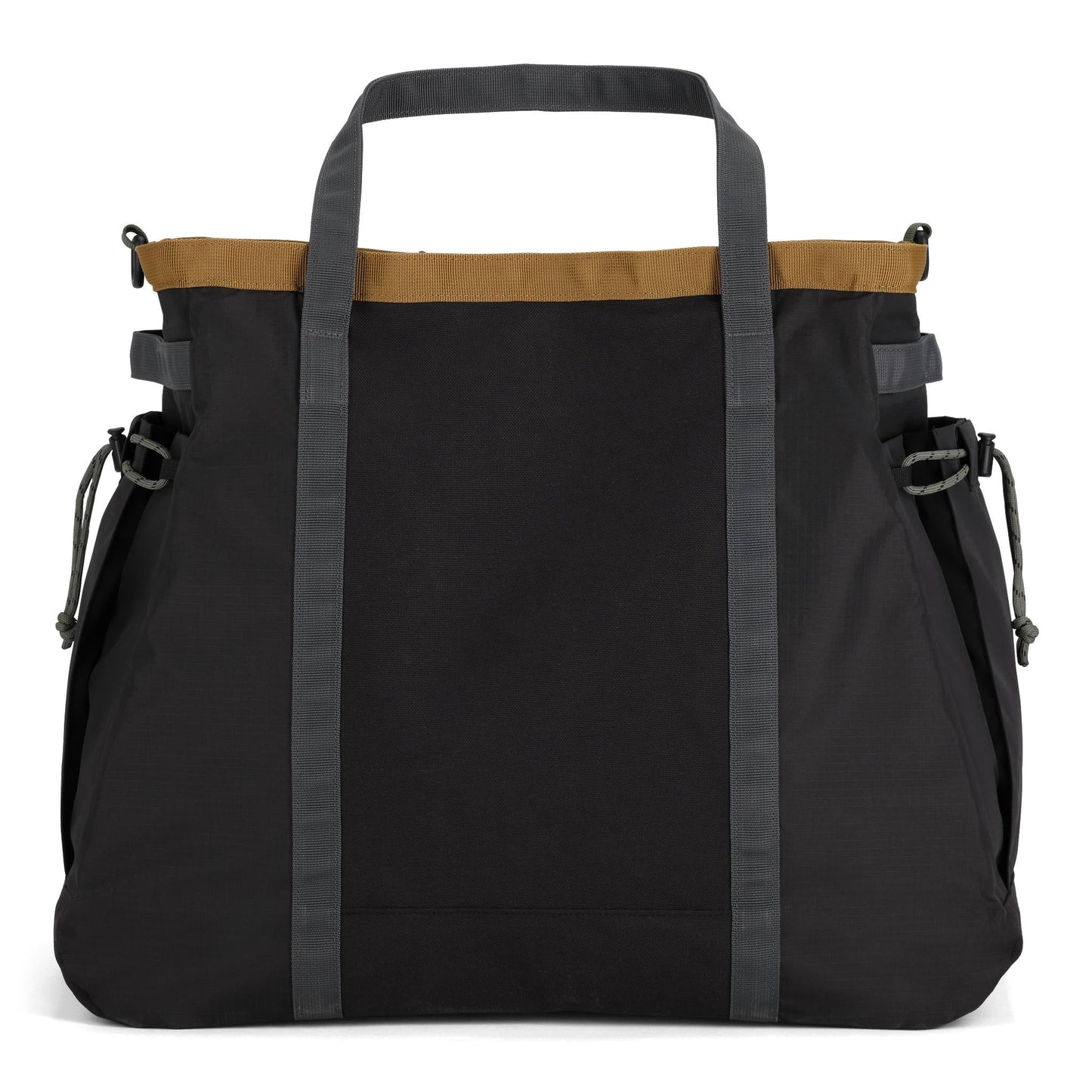 Back View of Topo Designs Mountain Gear Bag in "Black / Neutral"