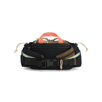 Back View of Topo Designs Mountain Hydro Hip Pack in "Desert Palm / Sahara"