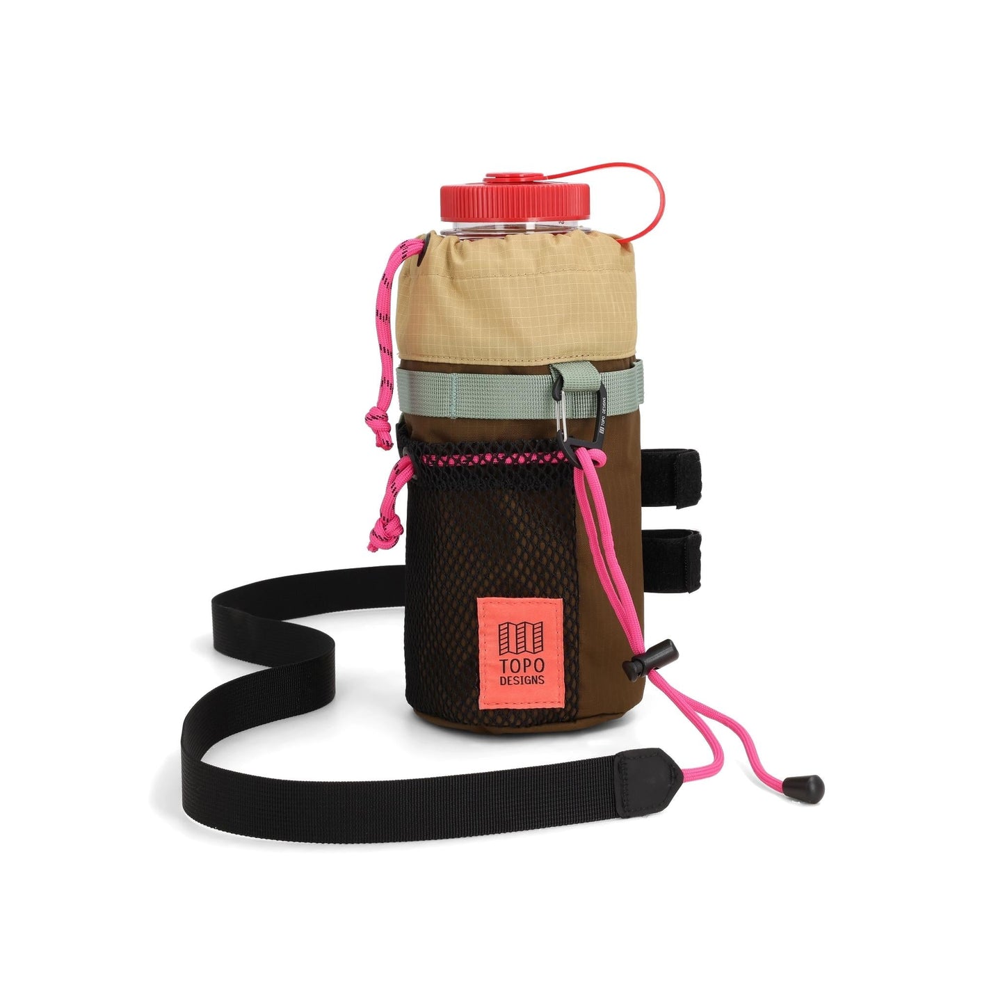 Front View of Topo Designs Mountain Hydro Sling in "Desert Palm"