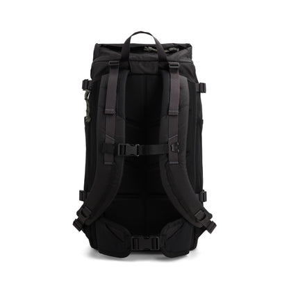 Back View of Topo Designs Rover Trail Pack 22L in "Black / Neutral"